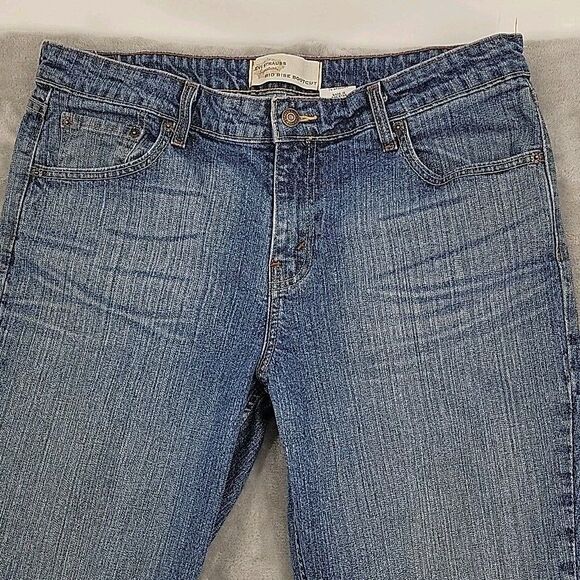 Levis Strauss Signature Womens Jeans Size 14 Medium 34x31 Mid Rise Bootcut Vtg - Picture 2 of 11
